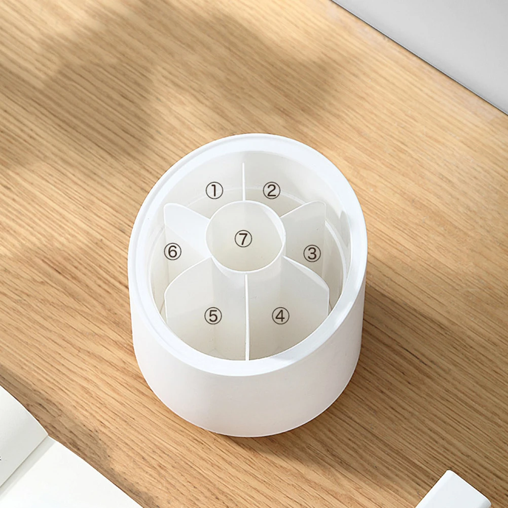 

Rotating Makeup Brush Holder Office Supplies Desktop Organizer Pen Cup for Storage Organiser Plastic Stationary
