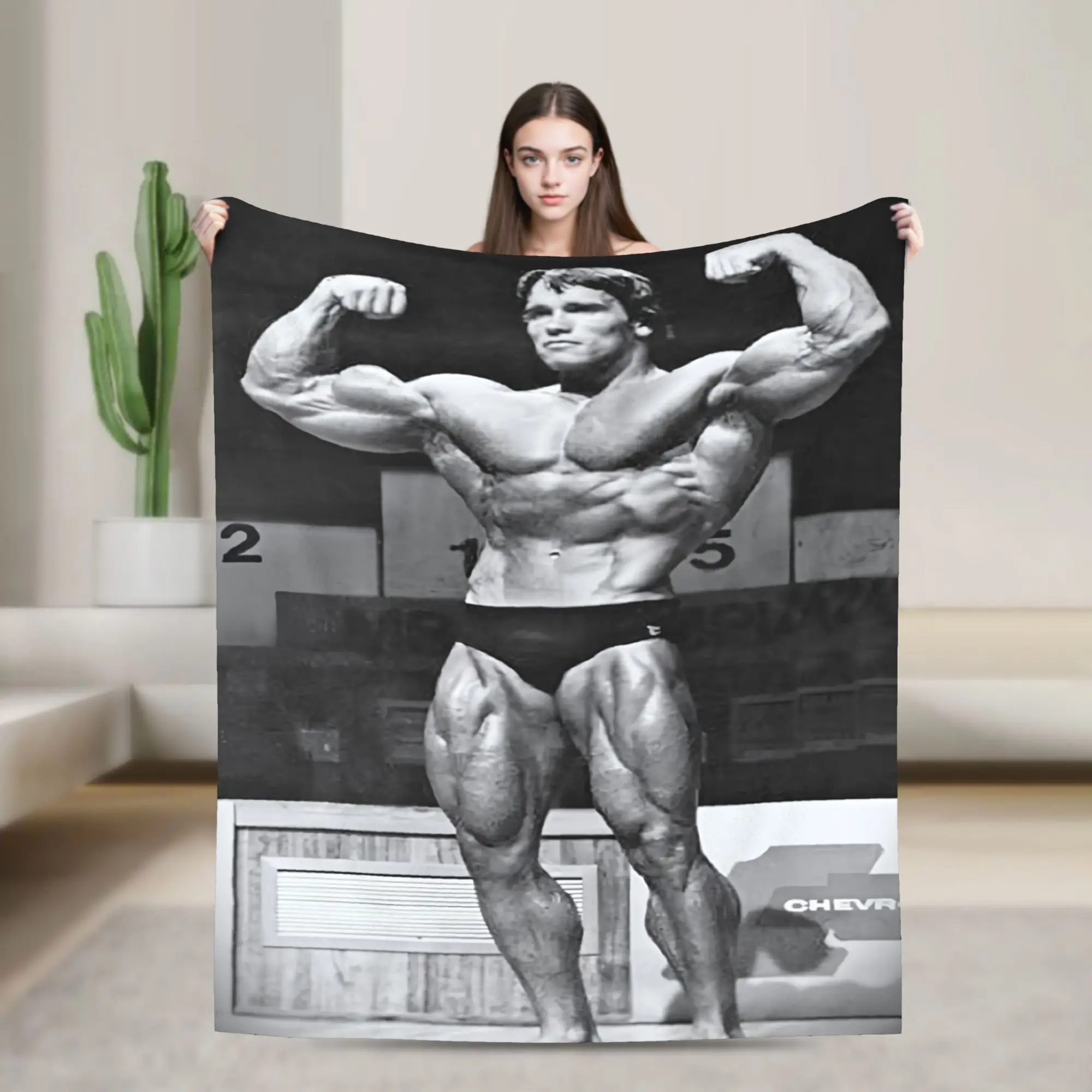 Arnold Schwarzenegger Blankets Lightweight Thin Fleece Cozy Gifts  Throw Blankets Bedding Throws