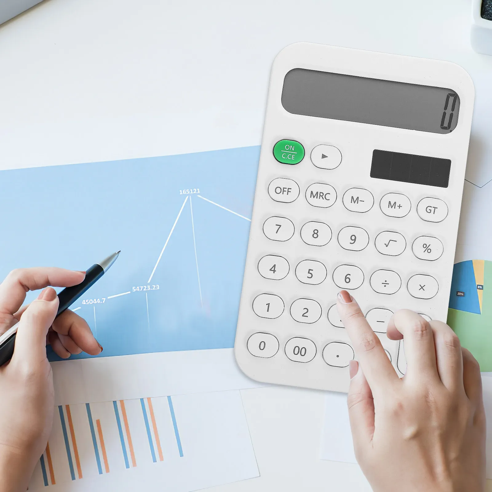 

Lightweight Portable Calculator for Students Office Home Use Battery Operated Easy to Use Simple Desktop Calculator Professional