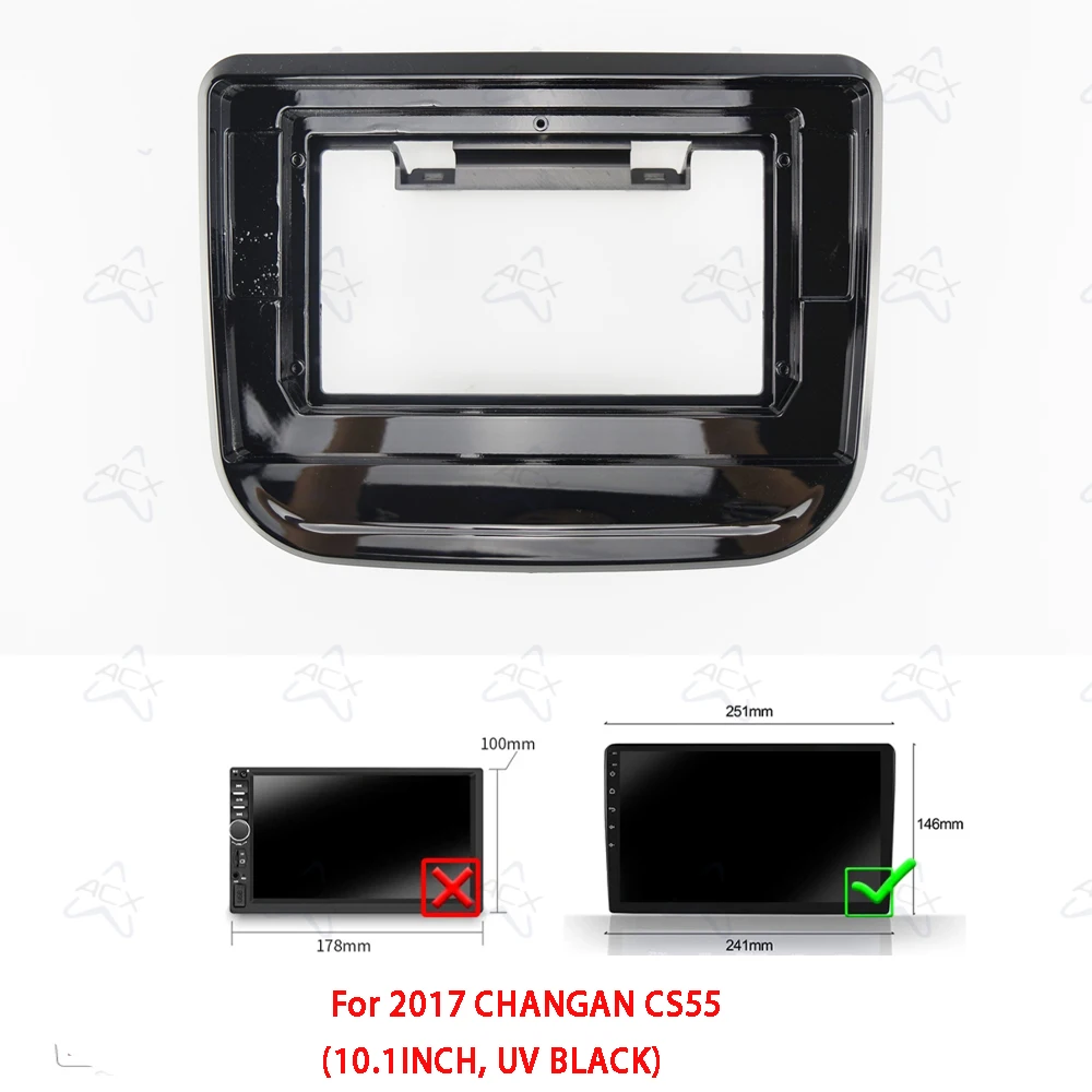 10.1Inch Car Radio Fascias For Changan Chana CS55 2017 Android Stereo Frame Panel With Cable CANBUS Decoding