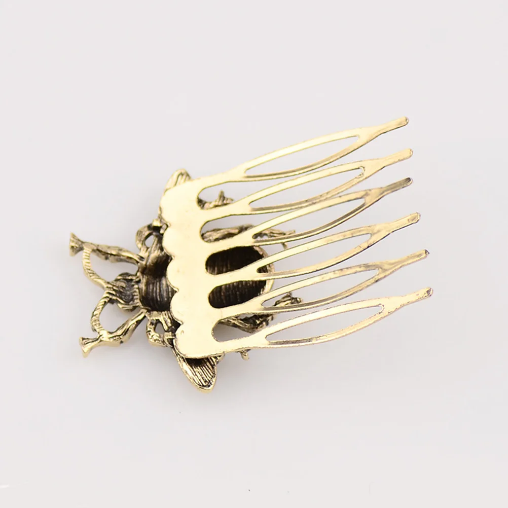 

6pcs Alloy Retro Bee Shaped Women Hair Comb Vintage Fashion Party Elegant Durable Unique Hairstyle Accessory Perfect Gift