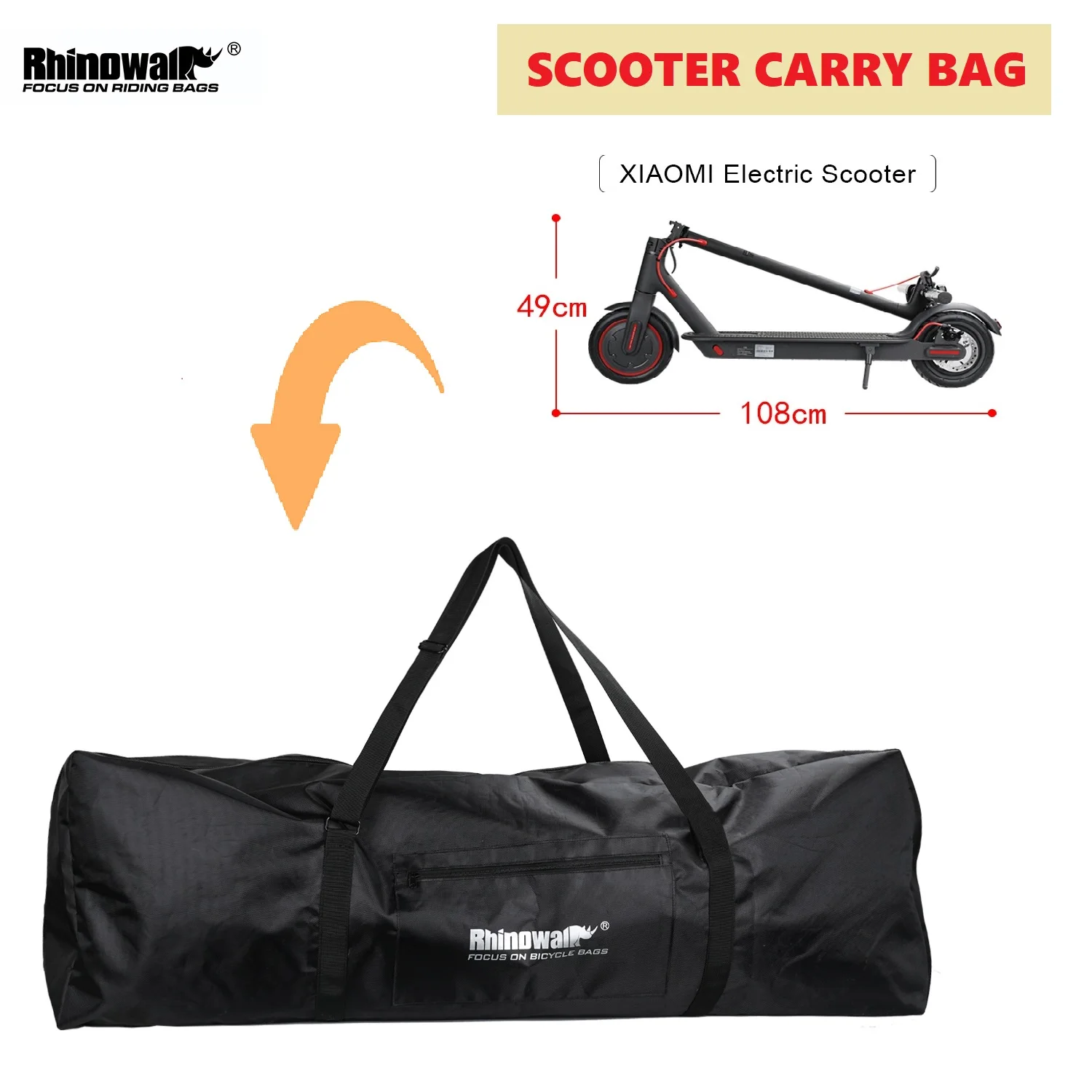 Rhinowalk Scooter Carrying Bag Portable Scooter Storage Bag Electric Scooter Bag E-Scooter Transport Bag  Accessories