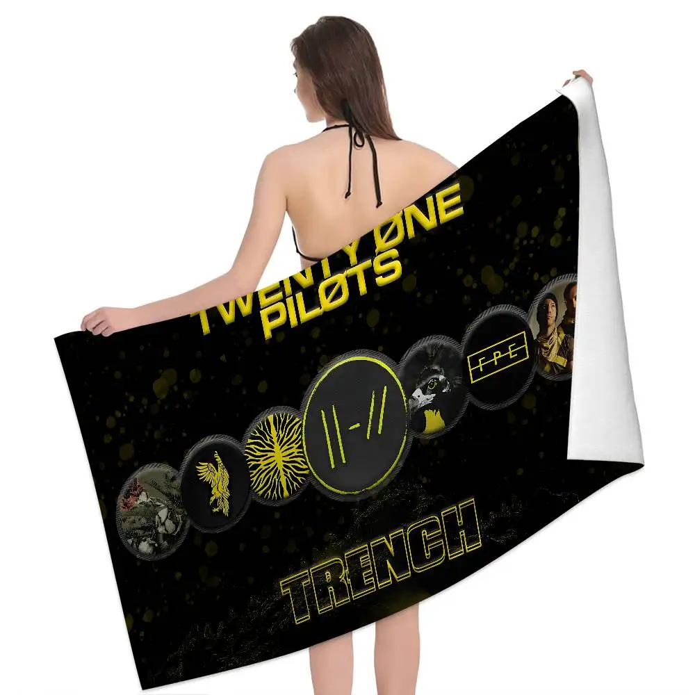 Classic B-Bitcoin Fashion Microfiber Printed Beach Towel Mountain Climbing Yoga Beach Swimming Running Absorbent Soft Towel