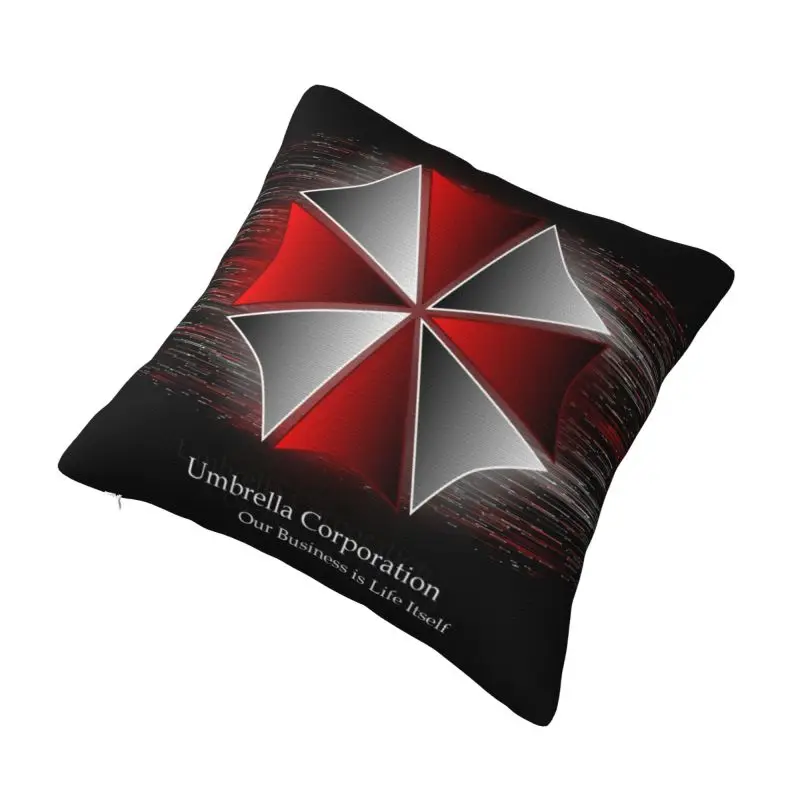 Custom Umbrella Corporations Pillow Case 45x45cm Luxury Cushion Cover Square Pillowcase