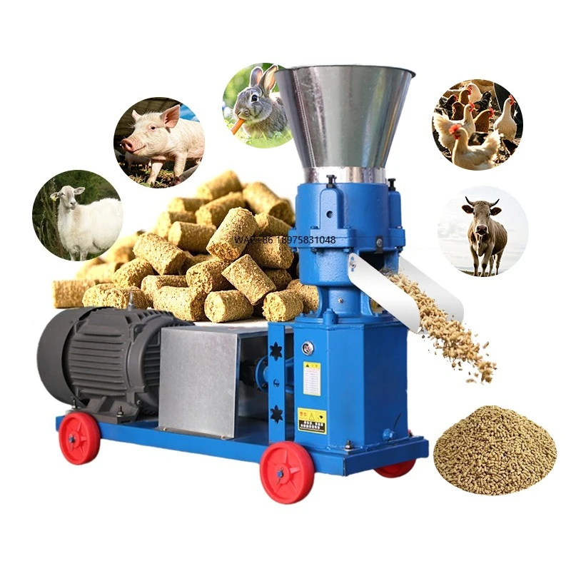 

Livestock and poultry animal fish feed pelletizer cattle feed 80 kg/h fish sheep, cattle,