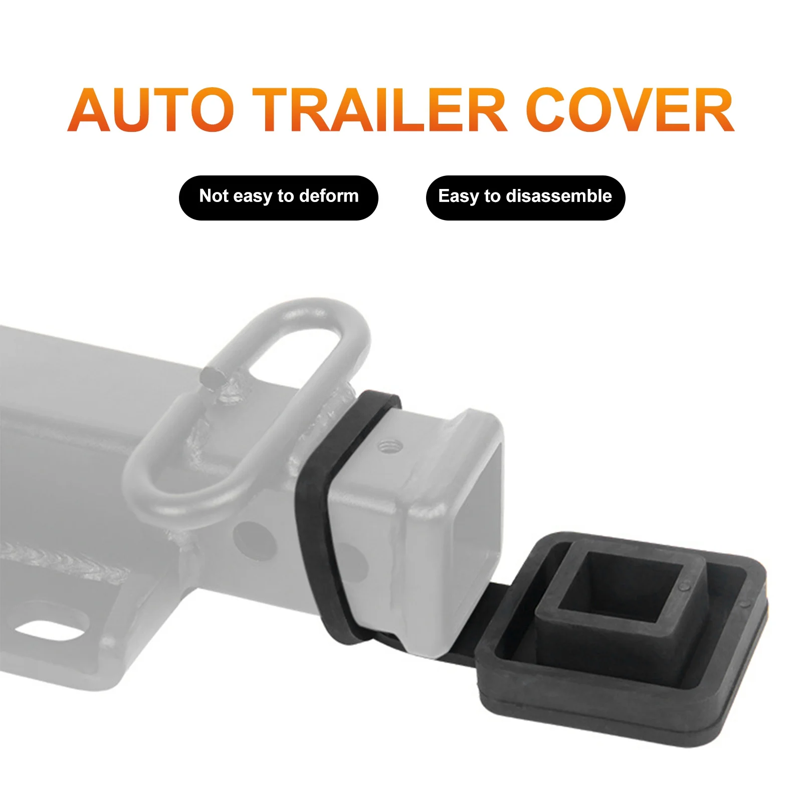 

Защитный колпачок для фаркопа, черный, для защиты от грязи, воды, мусора и ржавчины, для автомобиля