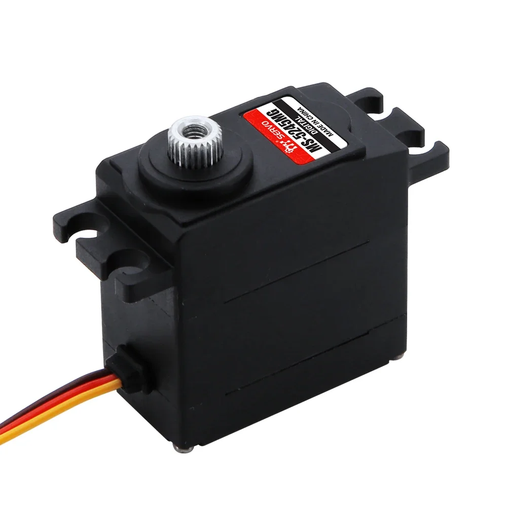 มอเตอร์เซอร์โวดิจิตอลแกนโลหะ JX MS-5245MG สำหรับอะไหล่ RC สำหรับรถดริฟท์ RC หุ่นยนต์ และเครื่องบิน ใช้แทนเซอร์โว HS-5245MG