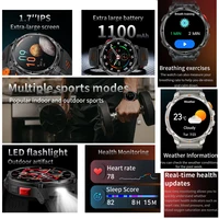 2026 nouveau T-Rex3 Pro 1100mAh batterie montre intelligente GPS chemin 5ATM étanche sport course tracker extérieur boussole militaire Smartwatch 2