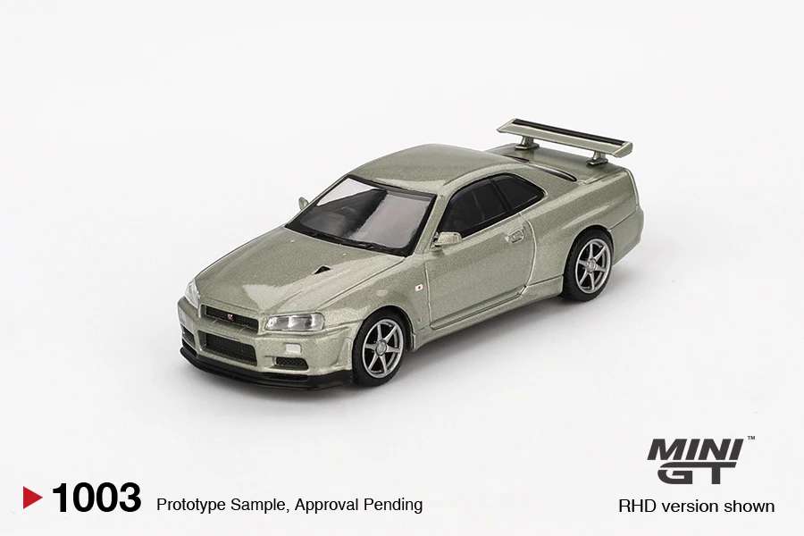 MINIGT 1/64 Nissan Silvia (S15) D-MAX # 70 D-MAX Racing 2023 GT500 GT-R (R32) NISMO GT3 auto's, model van gegoten metaal.