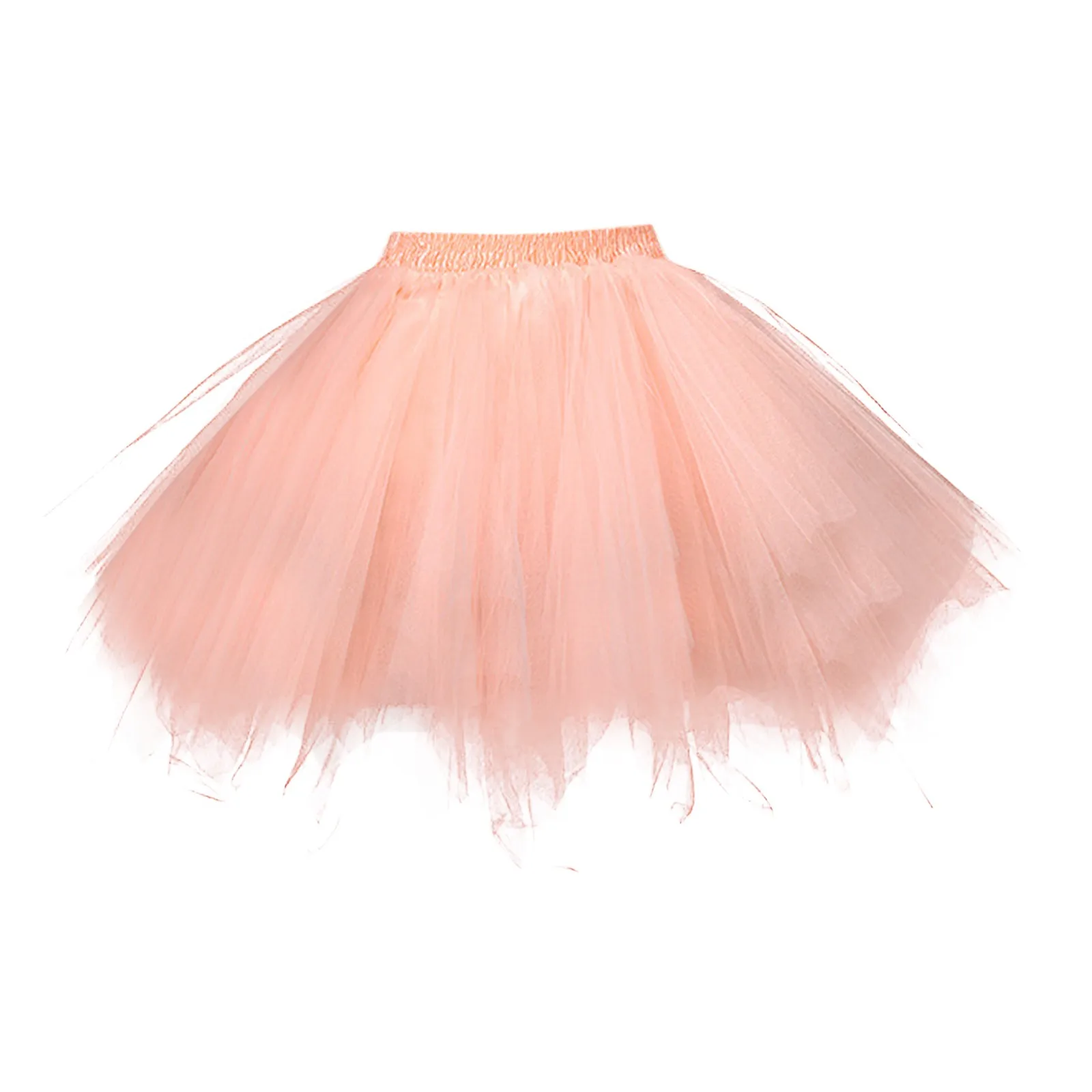 Women Patchwork Tulle Skirt Short Tutu Pleated Mini Skirts Adult Fancy Ballet Dancewear Party Costume Ball Gown Skirt Summer