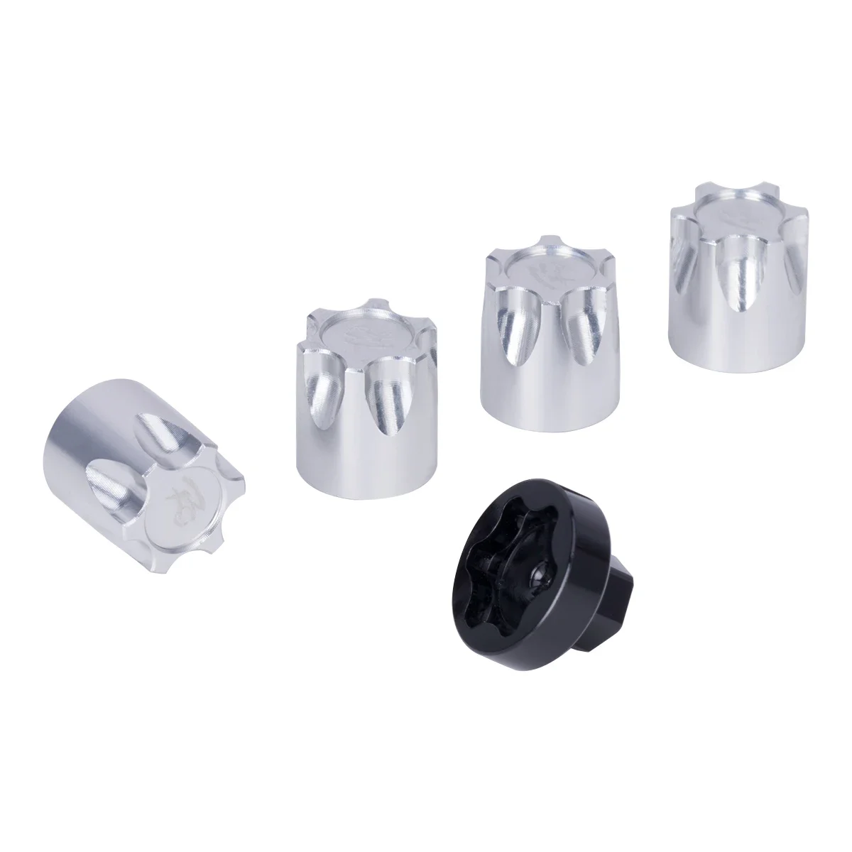 Metall Felge Mitte Kappe Staub Kappe M4 Mutter 4PCS für 1/10 RC Crawler Auto Axial SCX10 D90 TRX4 TF2 CC01 Capra Upgrade
