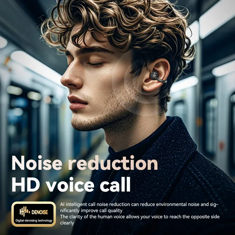 M100 العظام التوصيل BTV5.4 سماعات كليب على الأذن نمط اللاسلكية BT سماعة مع LCD تعمل باللمس سماعات الملحقات