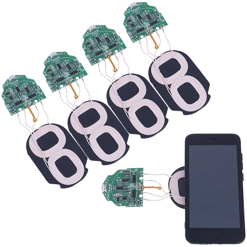 Transmitter Module Coil Circuit Board 15W Type-C Interface Fast Charging Wireless Charger PCBA DIY Phone Standard Accessories