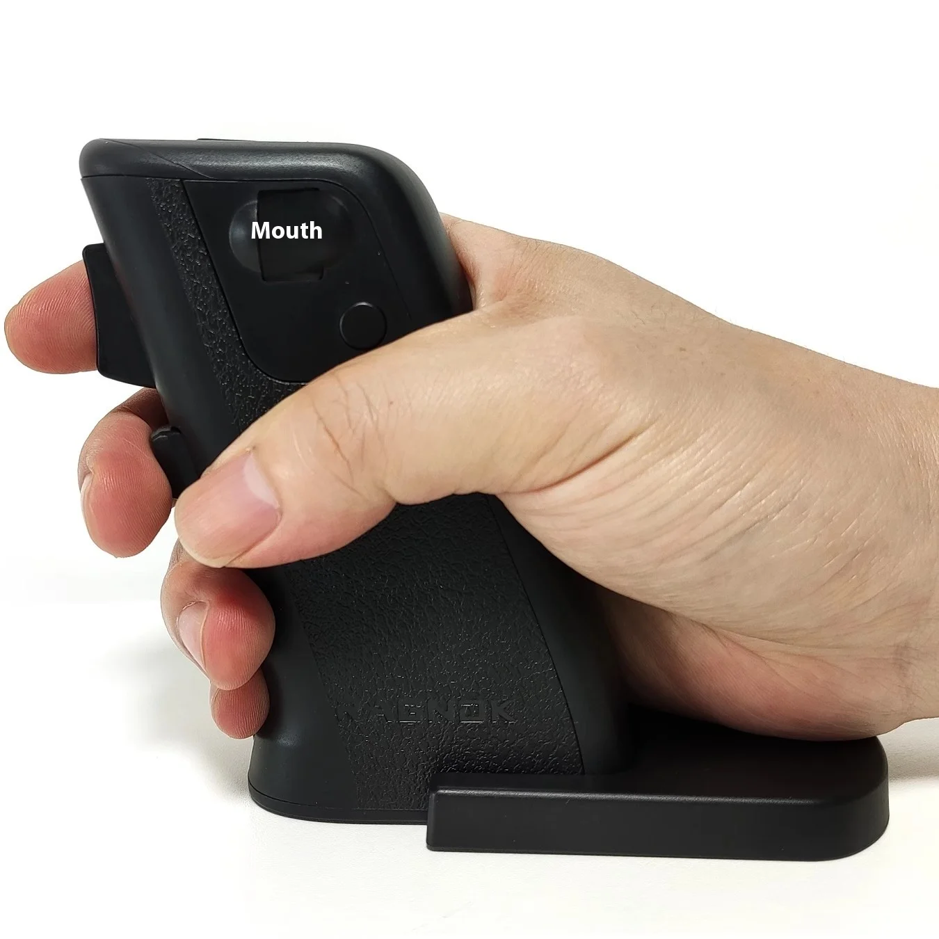 ماوس بندقية لألعاب الرماية مخصص أسود أبيض لاسلكي ثنائي الوضع ماوس ألعاب عمودي ولد لـ Fps #2