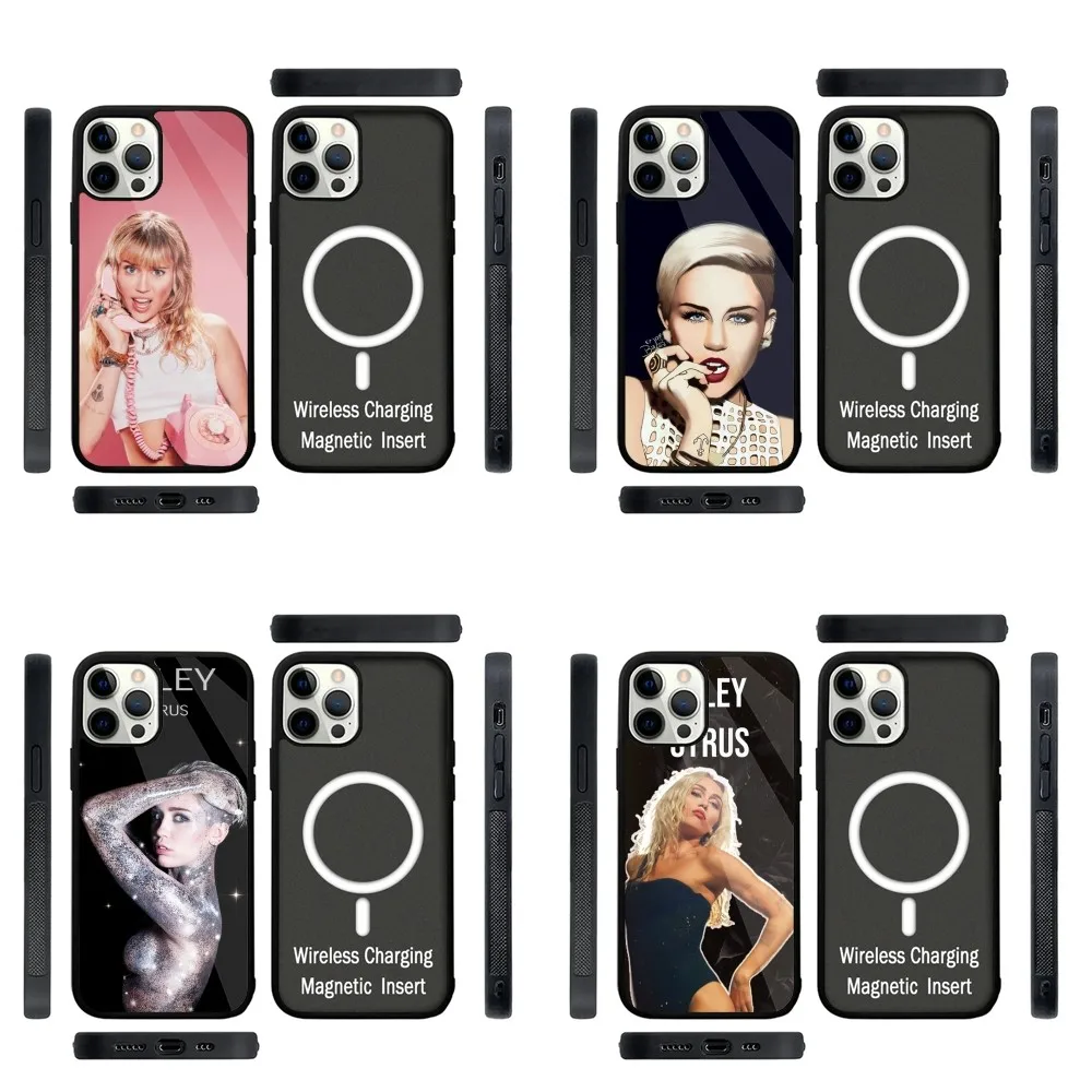 Singer Miley Cyrus  Phone Case Strong Magnetic For IPhone 15,14,13,Pro,Max,Plus,11,12,Mini For Magsafe Wireless Charging