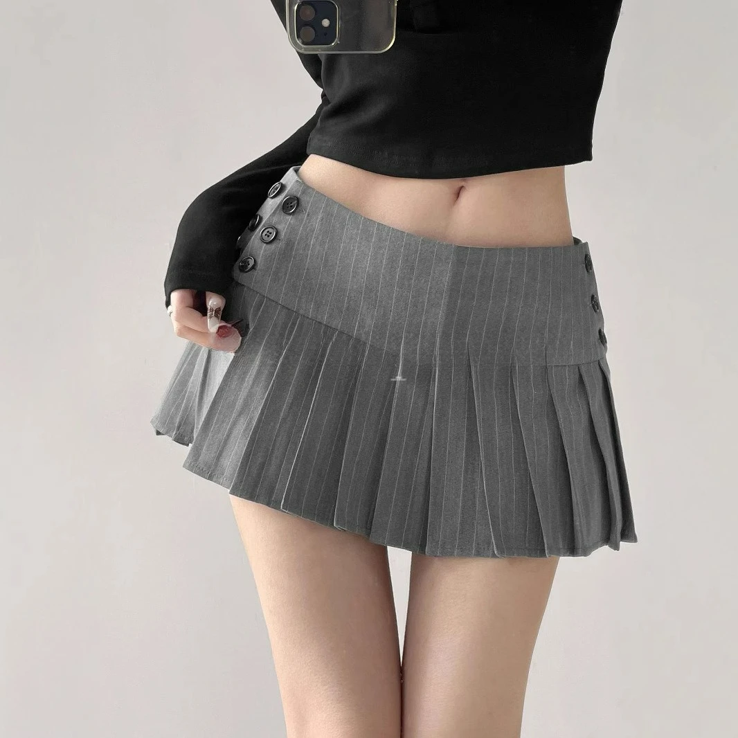 College Style Pleated Striped Pleated Skirt Women's 2026 New Thin and Versatile High-end Skirt