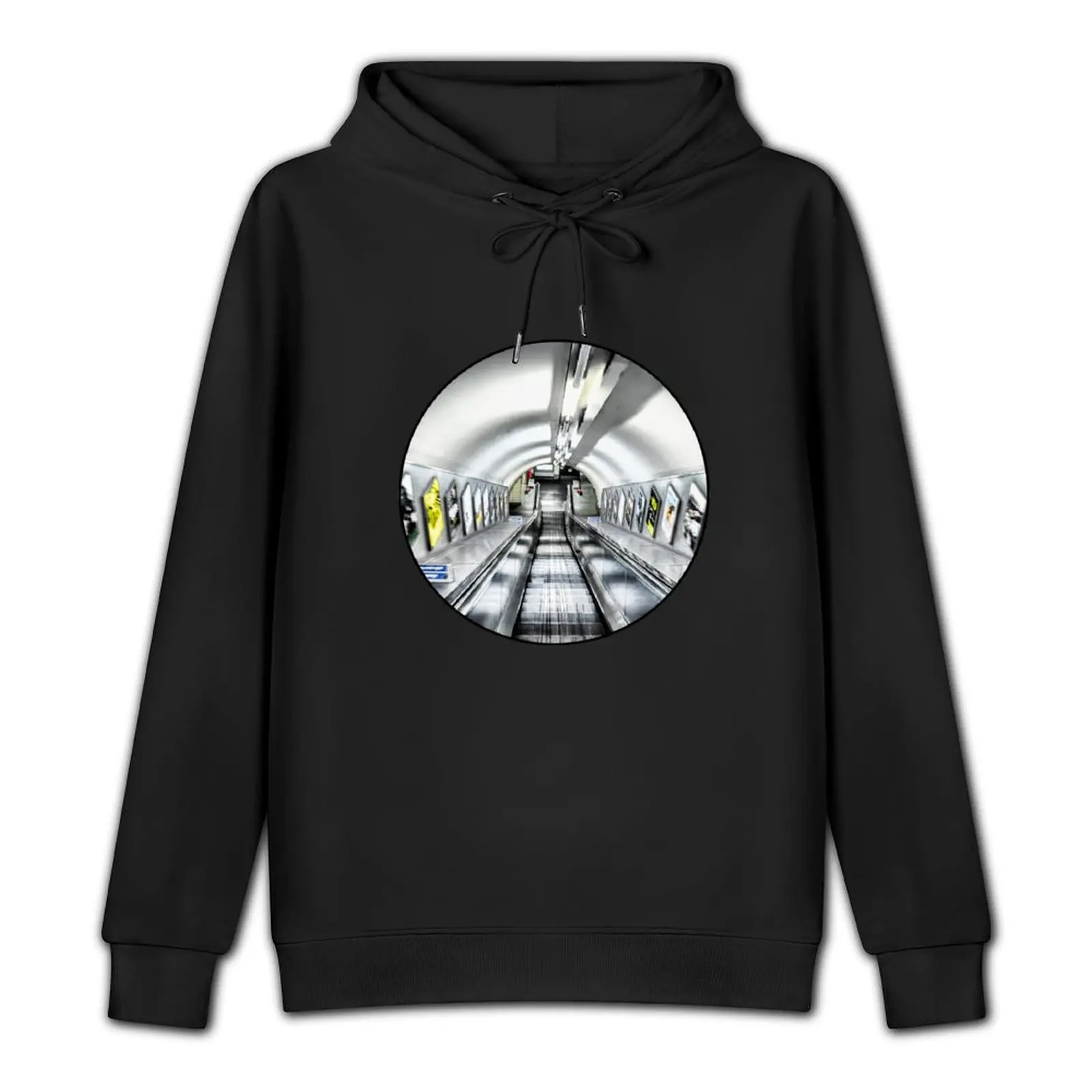 Portal into the London Underground. Pullover Hoodie winter clothes men's coat men's oversize hoodie