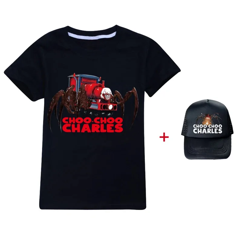 

Choo-Choo Charles 3D Prints Children T-shirts Fashion Summer Short Sleeve Tshirt Hot Sale Kids Casual Streetwear Clothes Sunhat