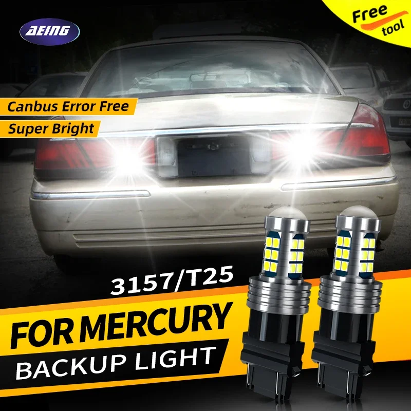 

2×P27/7W LED Reverse Backup Lights Blubs Lamp T25 3157 Canbus Error Free For Mercury Grand Marquis Mountaineer Marauder Monterey