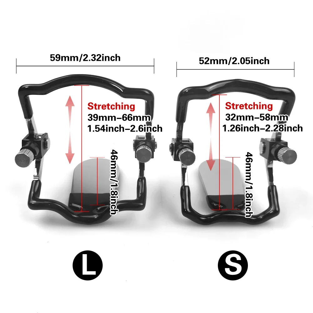 BDSM الفولاذ المقاوم للصدأ قابل للتعديل الفم المكونات الفم عبودية الرقيق الحلق العميق الكمامات ضبط النفس اللسان الكمامة الجنس لعب الكبار للزوجين