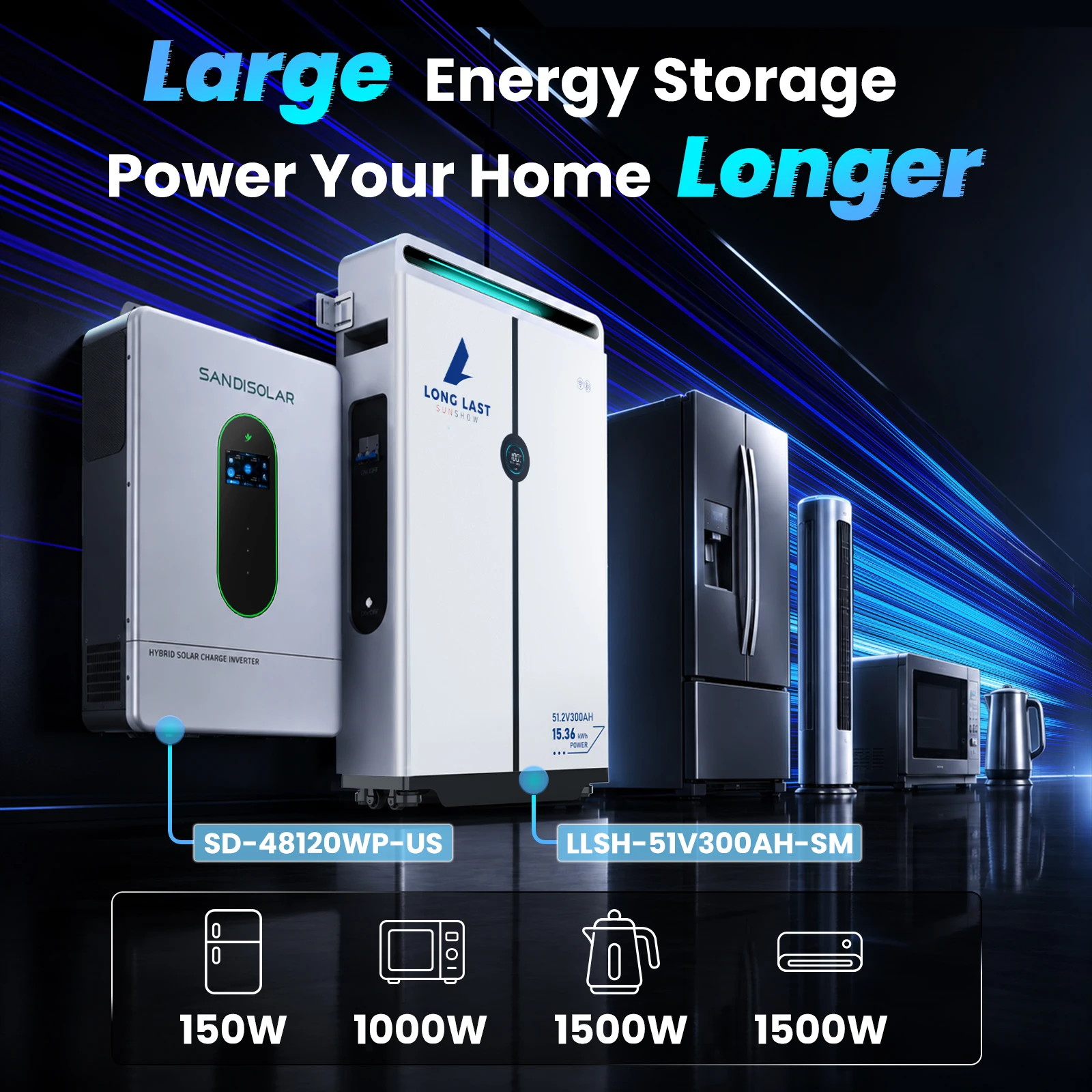 LLSH LIFEPO4 BATTERY -51V300AH