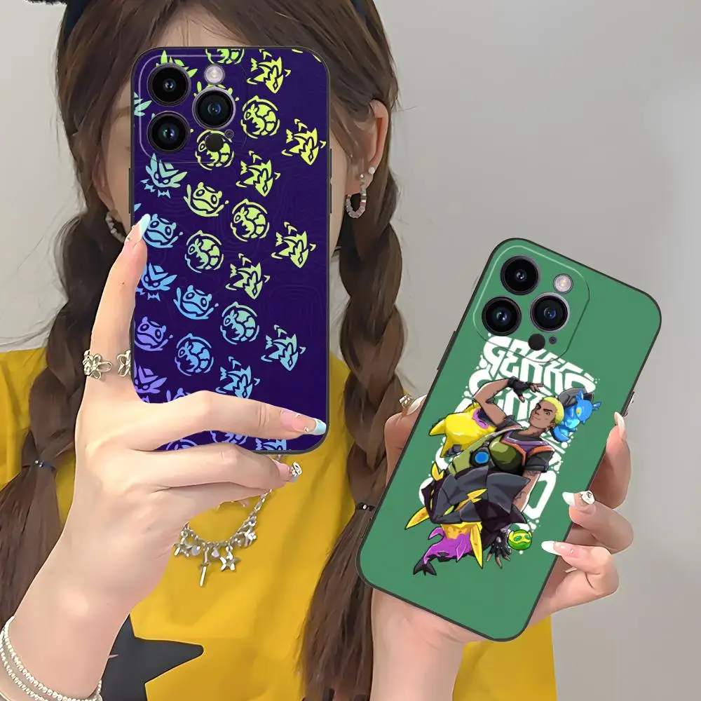 

Чехол для мобильного телефона Valorant Gekko для iPhone 16, 15, 14, 13, 12, 11 X XR XS 8 7 Pro Max Plus Mini Цветной защитный чехол Pretty