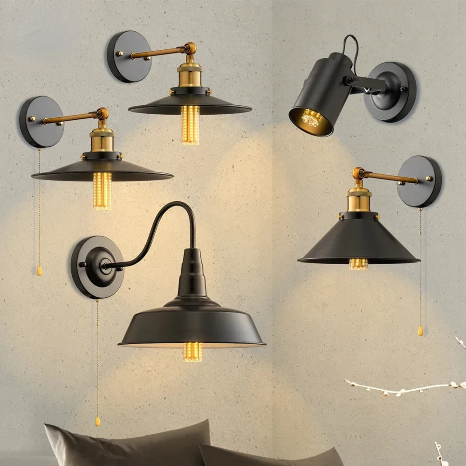 Enhance Any Space with Modern and Stylish Wall Sconces for Bedroom, Cafe, and Offices - Chic Industrial Vintage Lighting Fixture