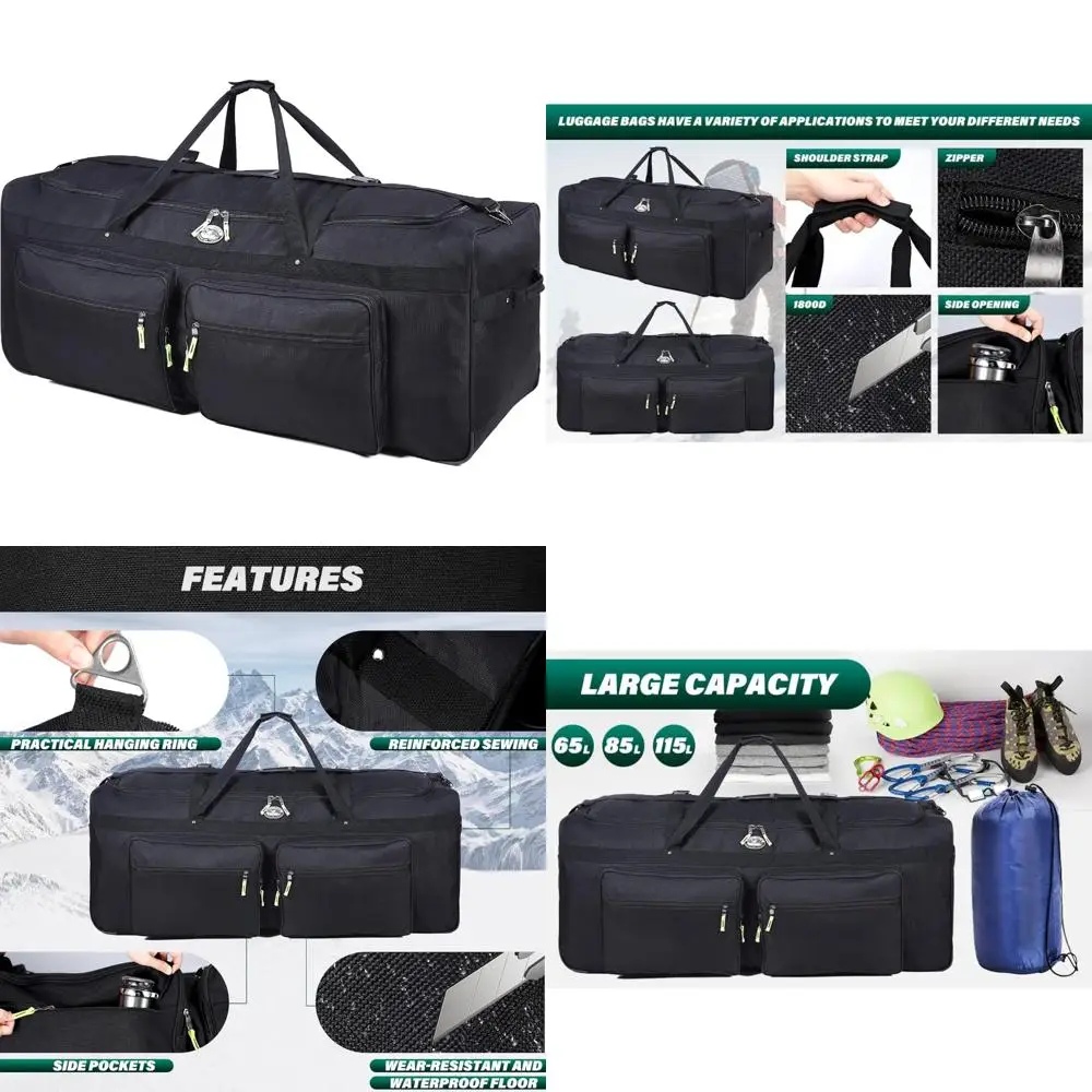 Gilbins Camp 1800 Denier صندوق ناعم شديد التحمل مع حزام كتف (بدون تطريز، 52x18x20 18,720 Cu. بوصة.)