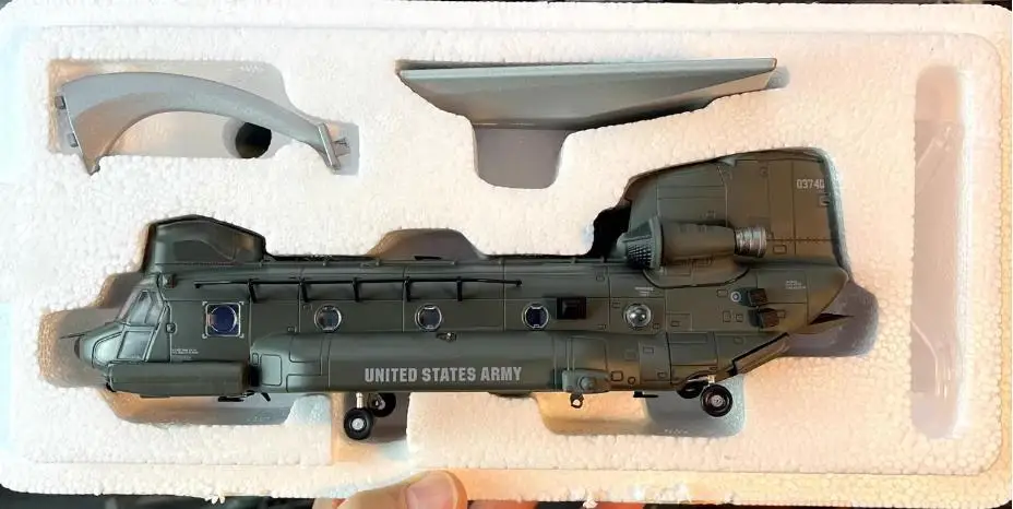 

Редкая коллекционная модель вертолета US CH-47 Chinook из литого металла, масштаб 1/72, новинка, специальная цена, для демонстрации, военные игрушки