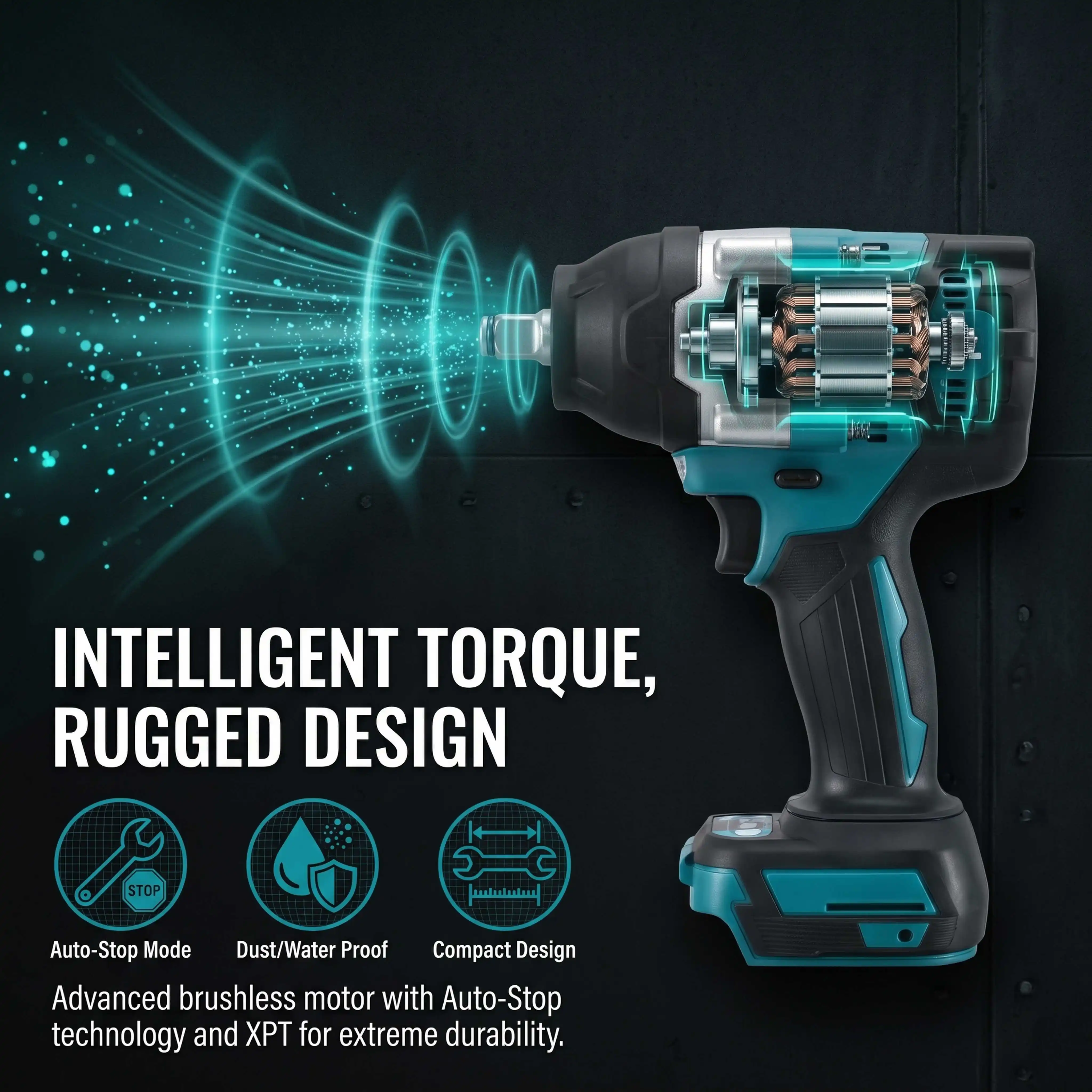 Makita 18V Wireless Brushless Impact Wrench DTW700 Handheld Tool For Car Tyre Change Heavy Truck Maintenance