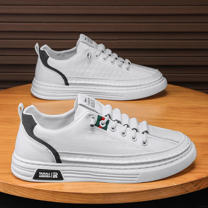 

2025 Viral Men's Fashion Sneakers - Chunky Sole Hong Kong Style Height Boost Breathable Comfortable Daily Commute