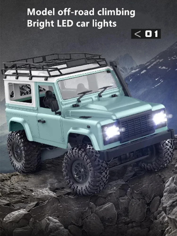 Mn90 1/20 4wd Off Road Climbing Remote Full Scale Rc Control Car Classic Simulation With Light Vehicle Model All Terrain Racing