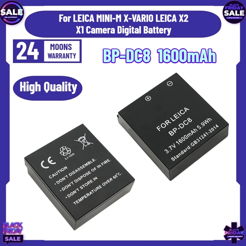 New High Quality BP-DC8 Replaceable for LEICA MINI-M X-VARIO LEICA X2 X1 Camera Digital Battery