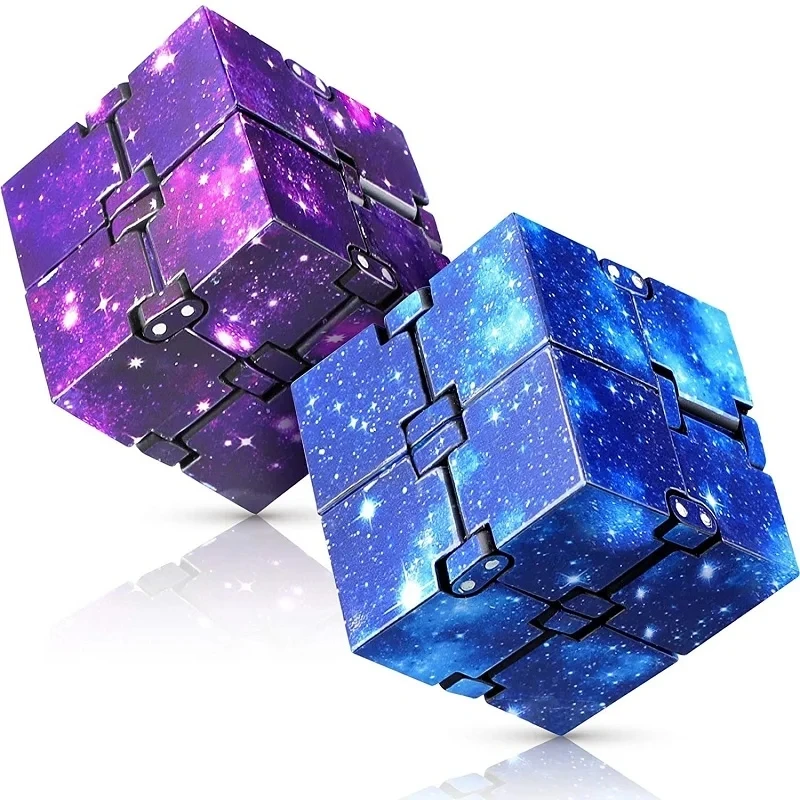 Infinity Cube Flip ADHD Game Magic Finger Игрушка-головоломка для снятия стресса для аутизма и тревоги Пластиковый материал Р...