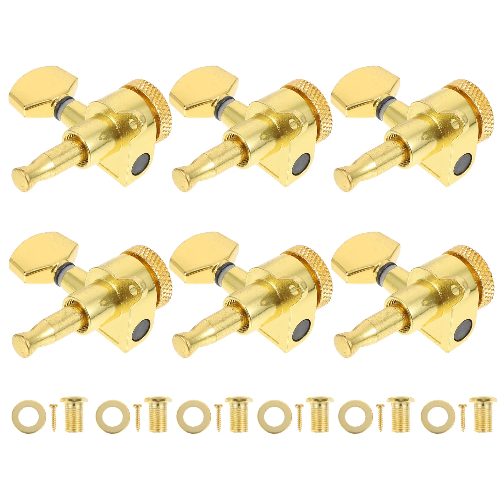 

1Set Alloy Guitar Tuning Pegs with Lock String Function for Folk Acoustic Electric Guitar Stable Tuning Adjustment Creative