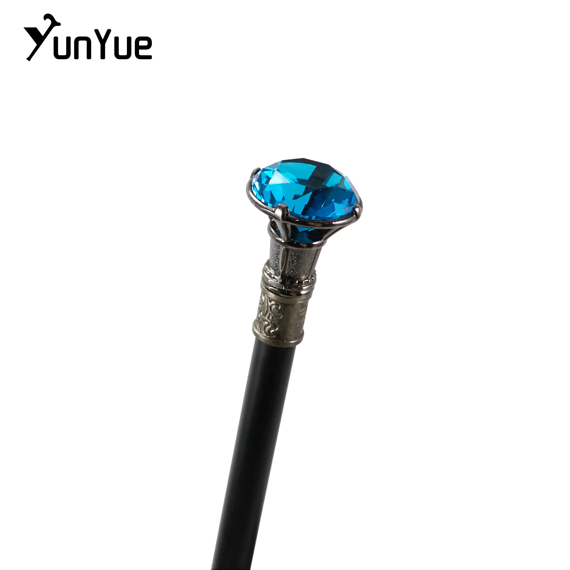 الشظية الأزرق الماس نوع عصا المشي شهم أنيقة أزياء الفن الزخرفية عصا للمشي سيدة خمر حزب تأثيري الصولجان #3