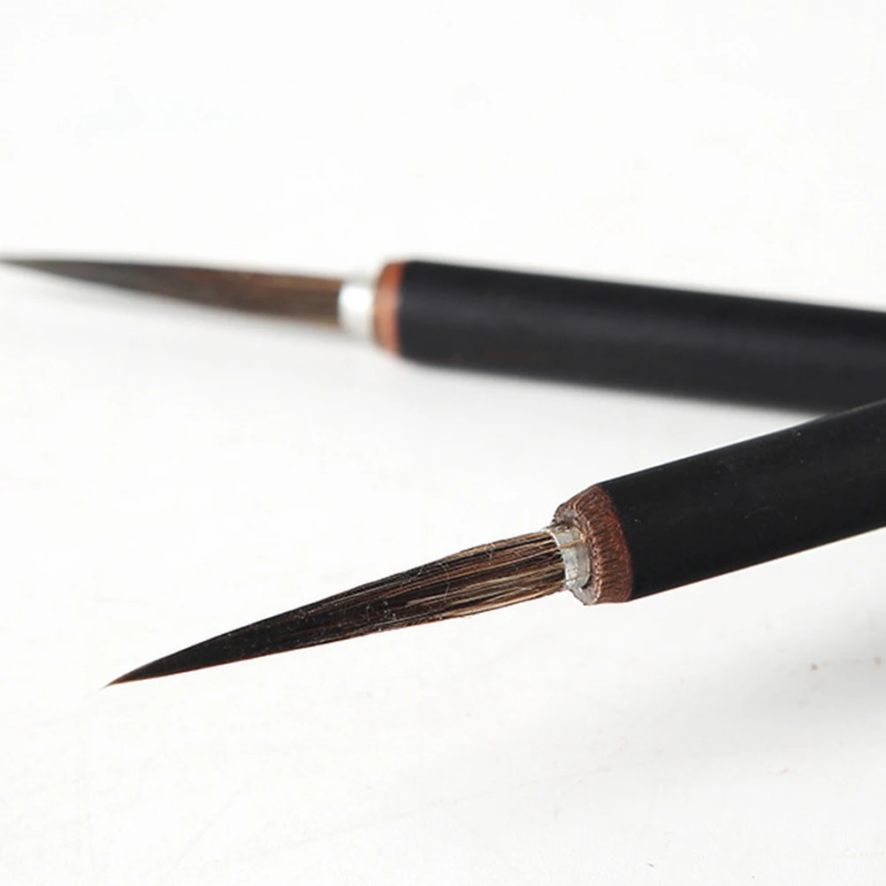 

Ceramic Painting Pen Sketch Black Fine Brushes for Detail Miniature Detailing Round Head