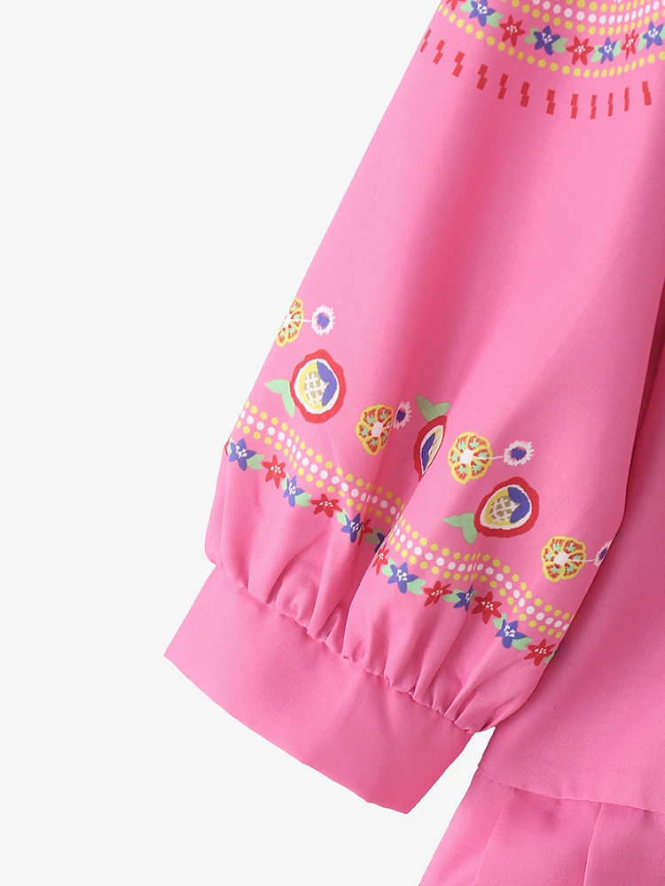 ZANZEA Elegante Spitze Patchwork Frau Shirts Herbst 2025, Oansatz 3/4 Laterne Hülse Plissee Saum Tops Böhmischen Frauen Streetwear 3XL