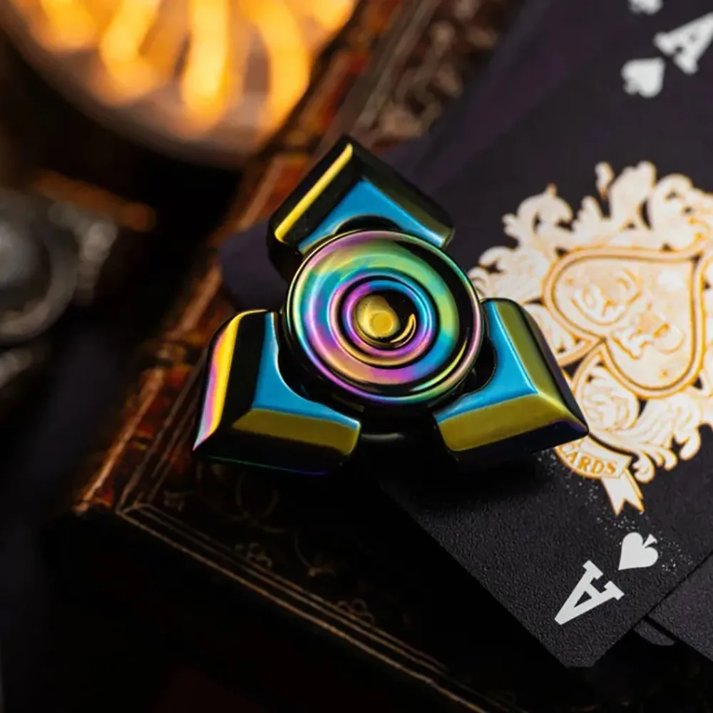 VS EDC ACE Fidget Spinner Three-Bladed Gyro Stress Relief Toy For Adults Metal Fidgeting Spinners Office Desk Accessories