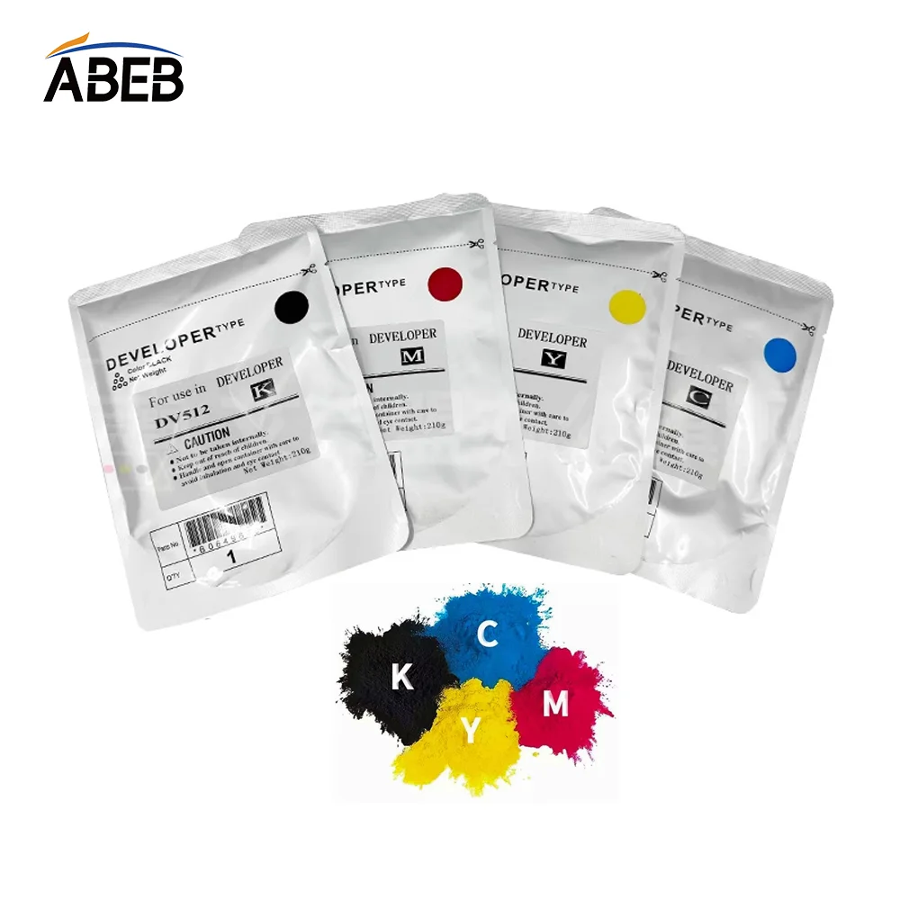 

210 г DV512 порошок разработчика для Konica Minolta Bizhub C221 C223 C224 C281 C284 C364 C454 C554 C554e Высокосовместимый железный держатель