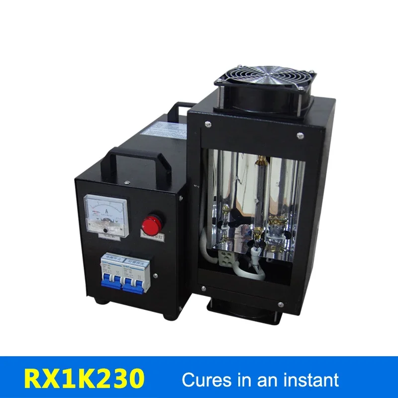 RX1K230mm Lampada per polimerizzazione UV da laboratorio 1/2/3kw piccola macchina per polimerizzazione colla UV portatile per essiccazione di vernici