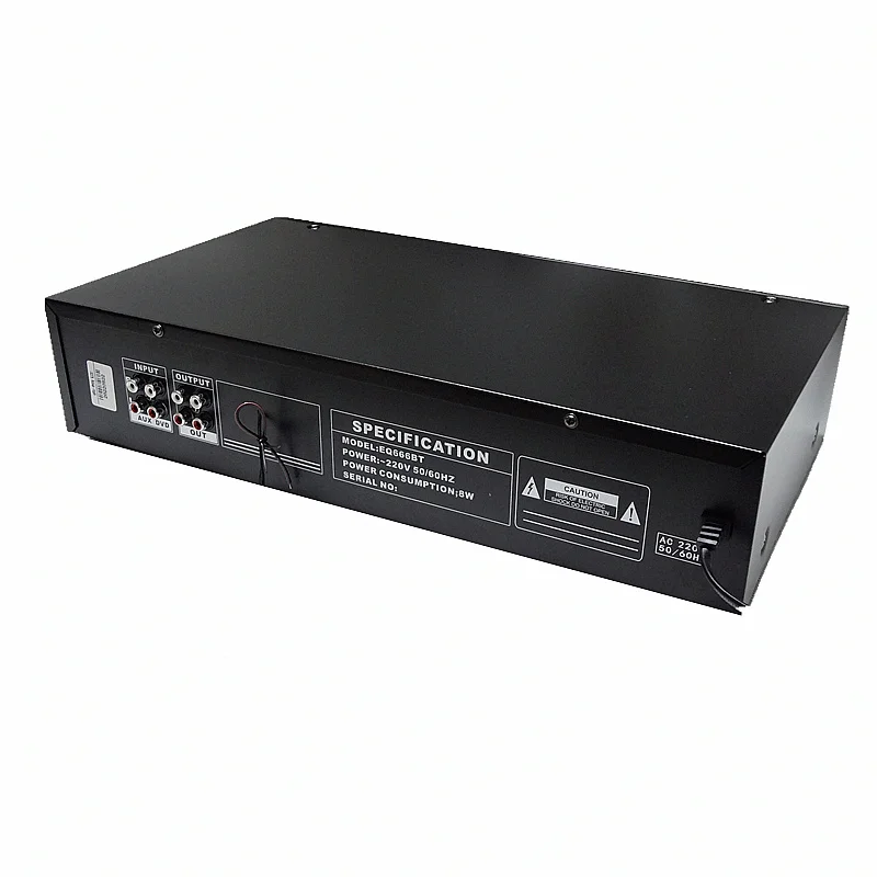 المدمج في بلوتوث 5.0 EQ666BT ستيريو 40 الفرقة الرسم Equcizer المزدوج 20 الفرقة EQ KTV الرئيسية مكبر للصوت لهجة موالف مع شاشة LED
