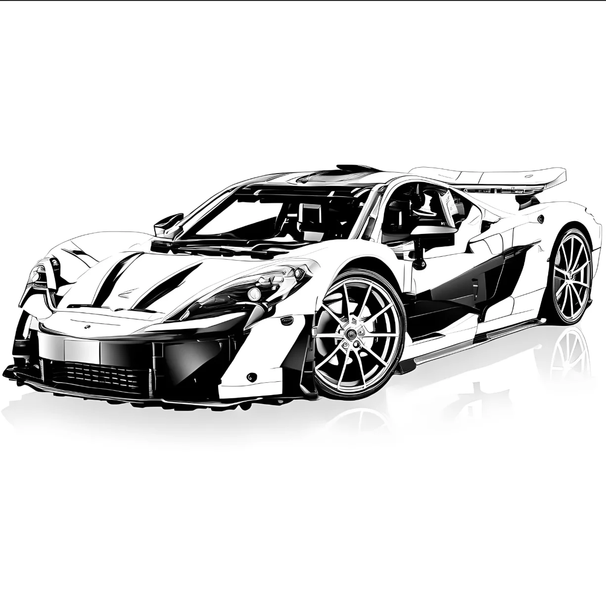 2025 POP 3893 Stücke P1 Super Racing Auto Bausteine Modell Super Sport Autos Ziegel Spielzeug für