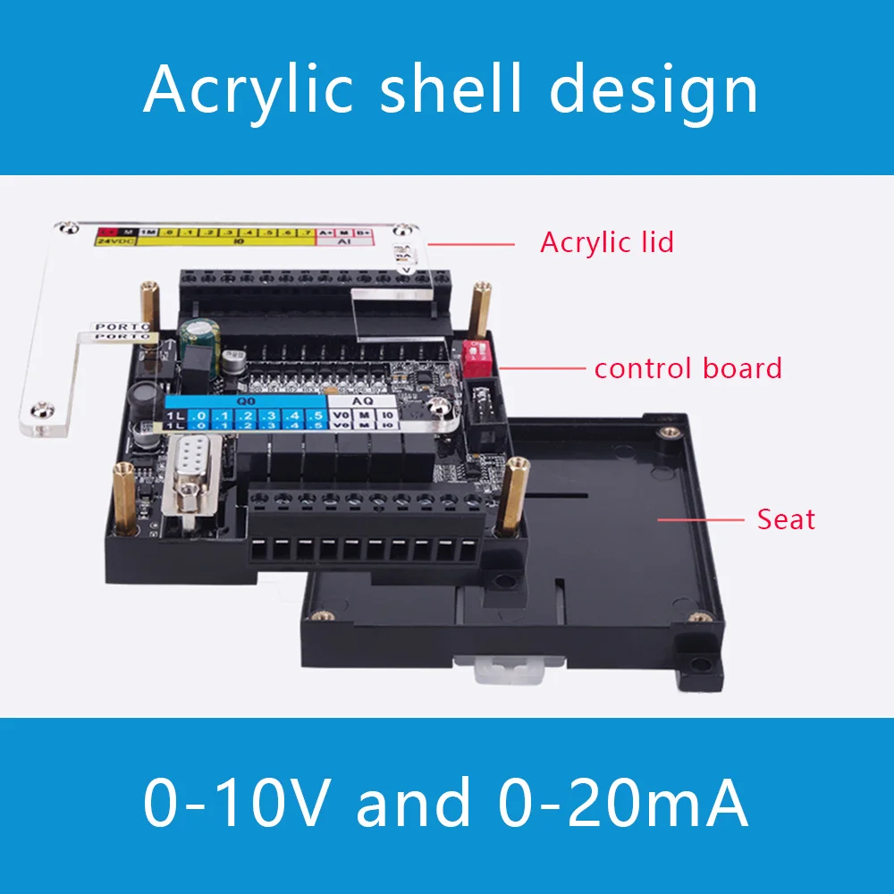 CPU221 PLC PPI with Ethernet 6 in 4 relay transistor out 187.5Kb compatible with Siemens S7-200 CPU224XP EM221 222 expansion