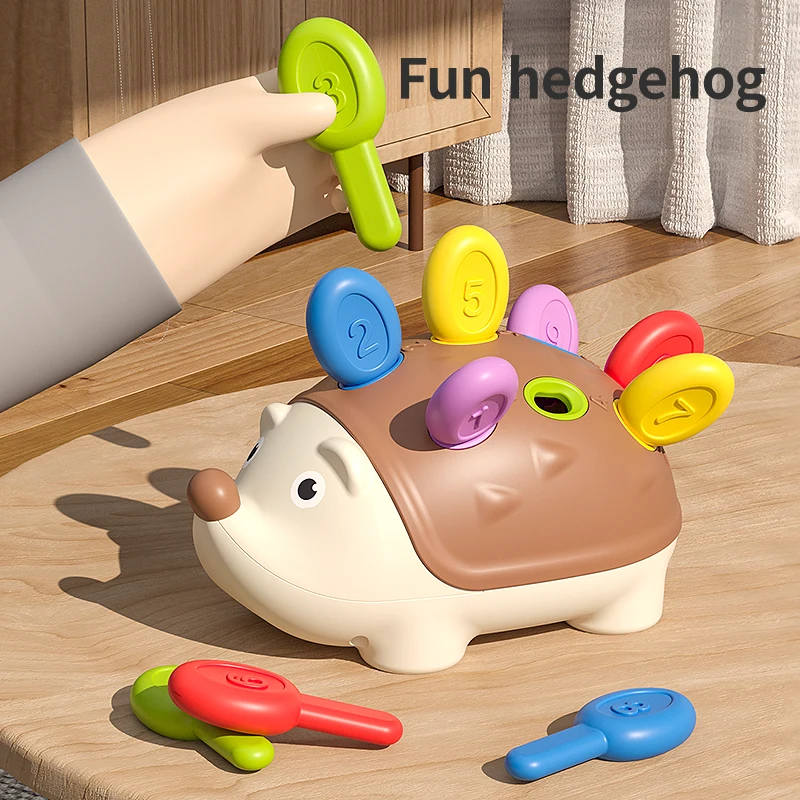 

Montessori baby toys hedgehog training concentrated education toys motor fine sensory education toys children's birthday gifts