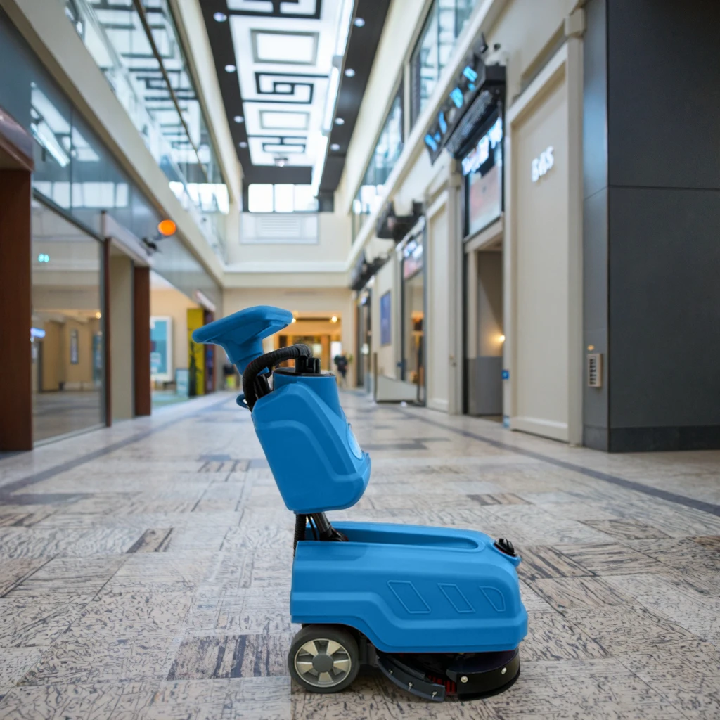 Mini Hippo 24v Foldable PC36-1 New Condition Sweeper Cleaning Equipment Marble Hand Push Electric Floor Scrubber