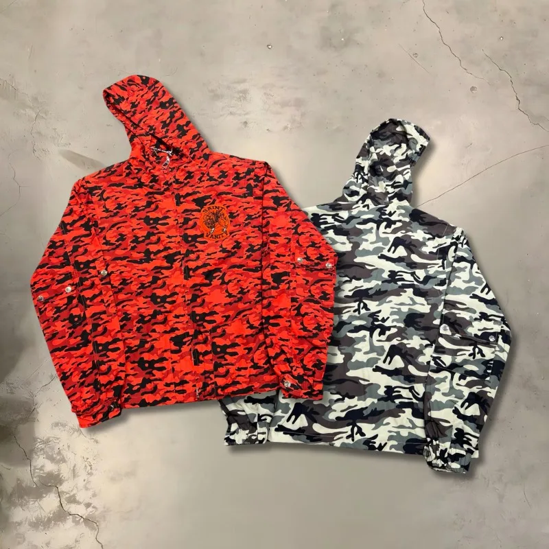 Europe America SAINT Camouflage Casual Hoodie High-quality Popular Casual Men's Women's Sweatshirts