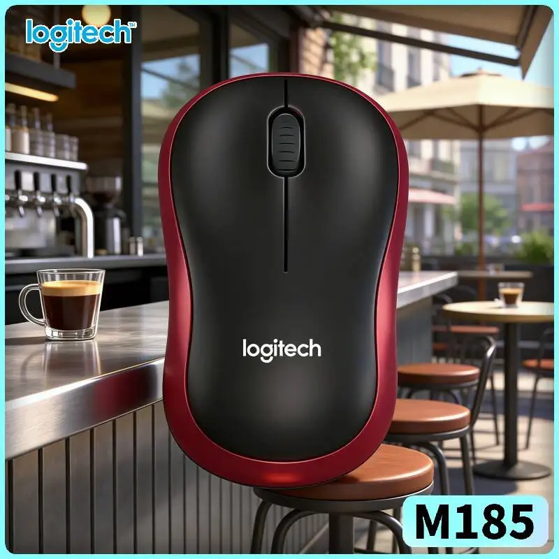 Logitech M185 Compact-Hybrid Mouse Durable Material 10m Range 1000 DPI 12-Month Battery Home Office Daily Accessory Tool