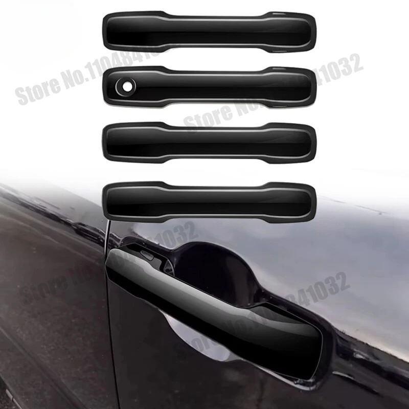 

4PC Glossy Black Car Exterior Door Handle Cover Trim For Toyota Tacoma 2024 2025 Accessories