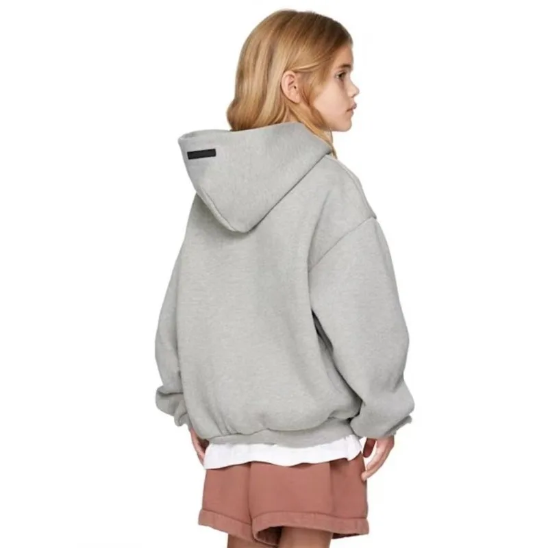 24SS Classic Brand Double Line Children's Hoodie Luxury Design Printed Double Row Letter Hoodie High Street Loose Girls' Hoodies